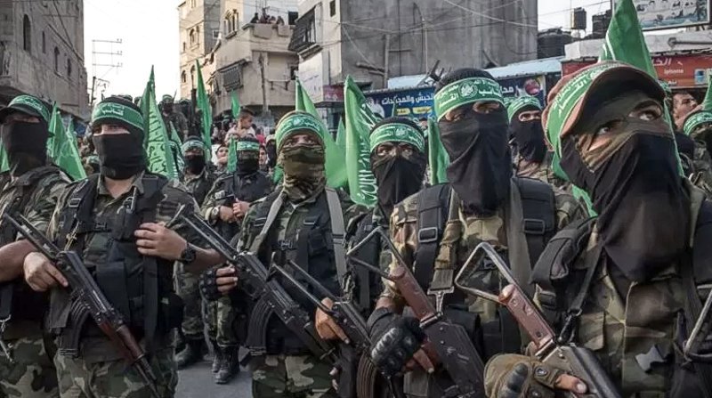 Hamas militants in Gaza