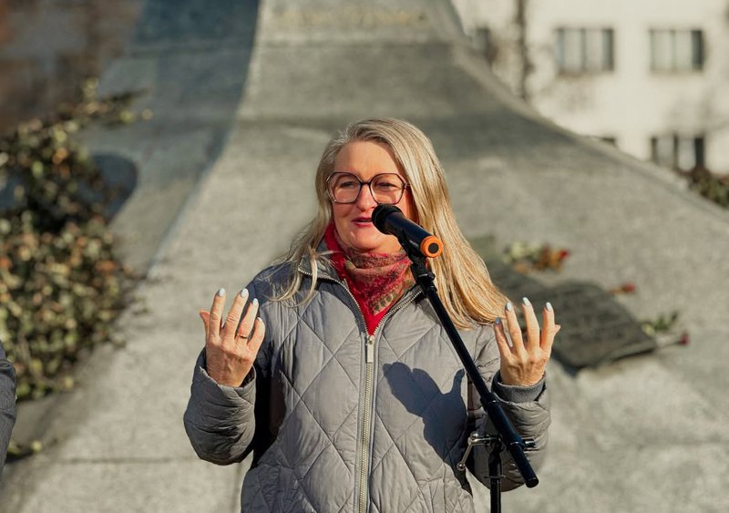  Myroslava Keryk, Head of the Ukrainian House, during an event marking the 212th anniversary of the birth of Taras Shevchenko, Warsaw, 10 March 2026.