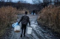 Because of russians’ shelling Donbas dwellers have no water