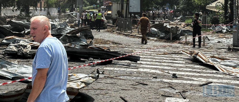 Destruction in Kyiv as a result of the attack on 8 July 2024