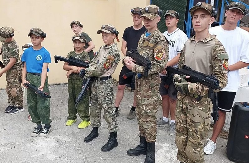 Event in the so-called Center for Training Citizens for Military Service and Military-Patriotic Education "Southern" RV DOSAAF of the Republic of Crimea in the city of Yalta for children taken out of the TOT of the Kupyansk district of the Kharkiv Region