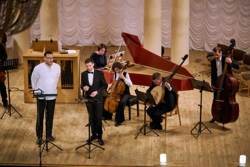 Andreas Scholl during the Music for a while concert with the participation of one of the most famous countertenors in the world, Andreas Scholl (Germany) and Lyatoshynskyy Capella: Early Music Ensemble of the National House of Music.