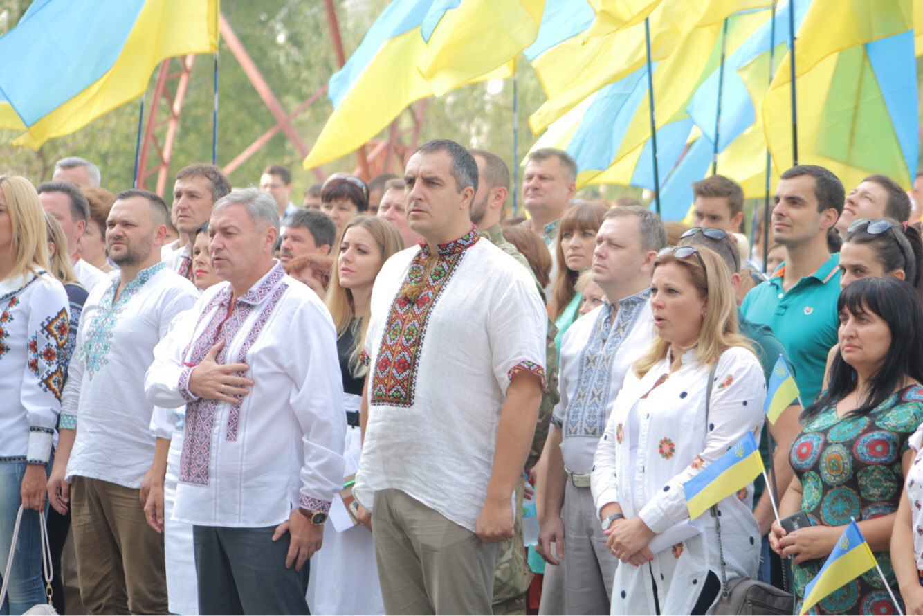 Luhansk. Independence Day 2016. Lviv delegation