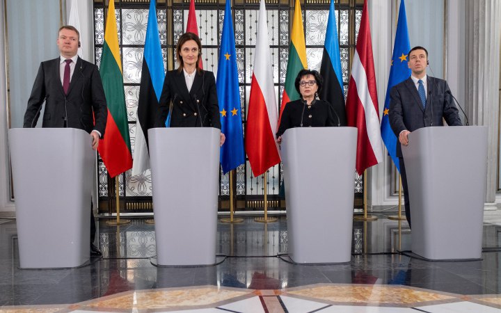 Speakers of Poland, Lithuania, Latvia, Estonia sign declaration in support of Ukraine