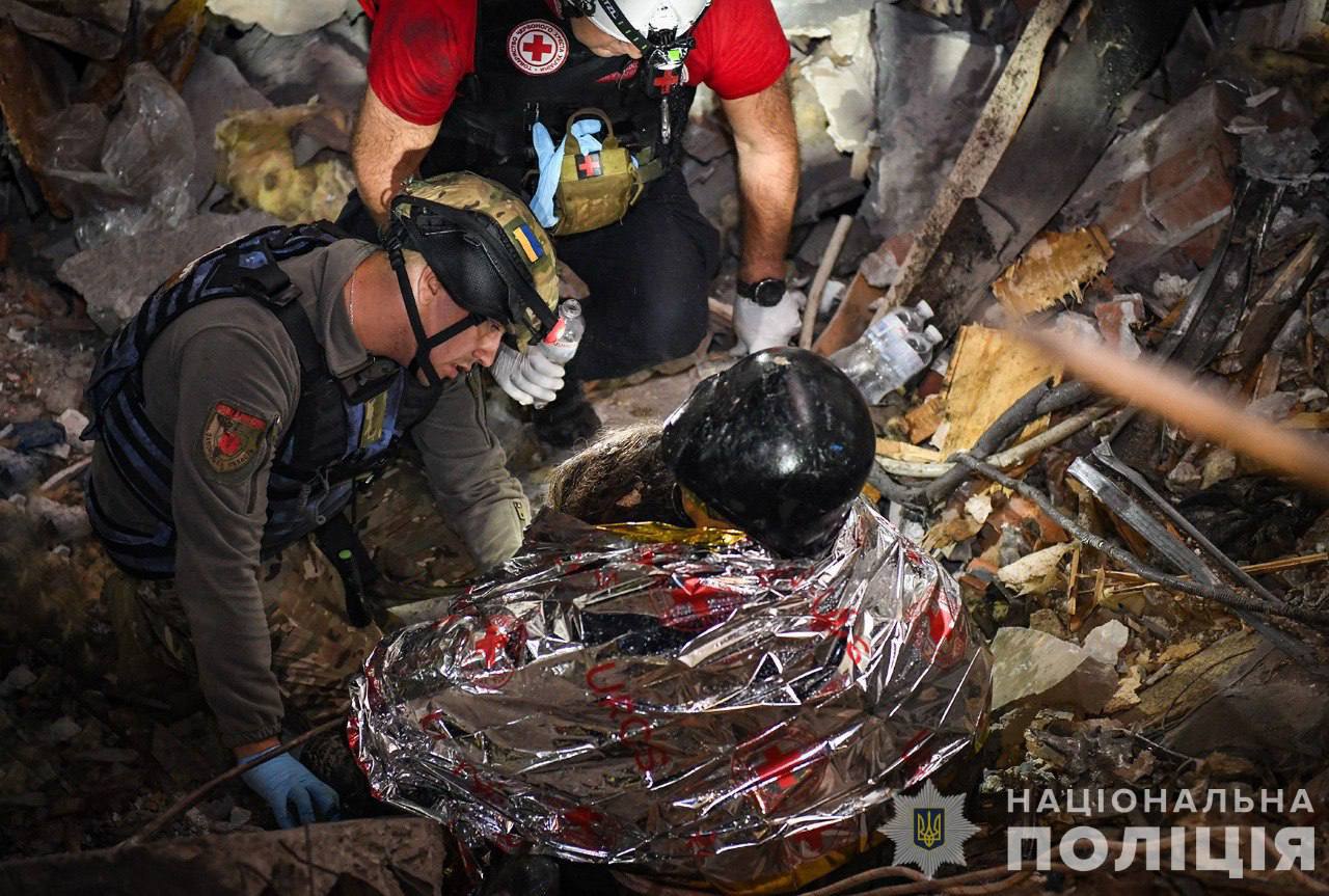 Rescue operation in Zaporizhzhya