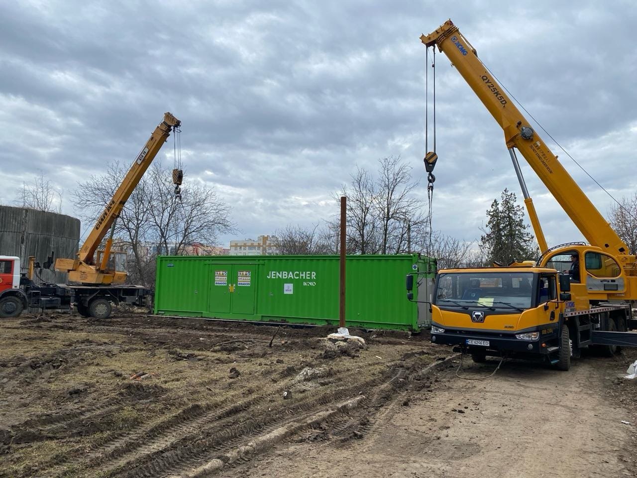 One of the cogeneration gas piston units (CGU), which was transferred by USAID to Ukraine — mini-CHP