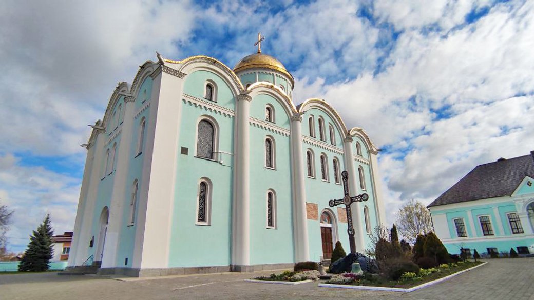 Holy Assumption Cathedral in Volodymyr, 2025.