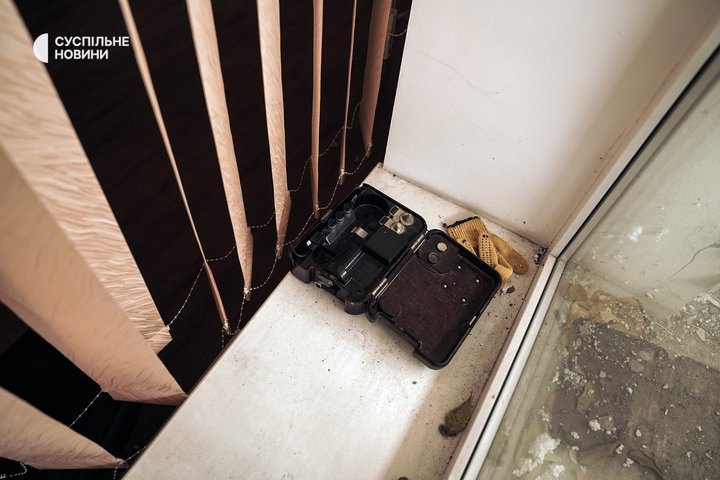 Tapik is a field telephone that the Russian military could use for electric torture in a temporary detention cell. Kherson, 14 November, 2022.