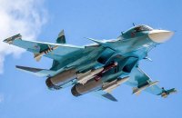 Su-34 burns down at Russian airfield - UP