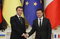 Zelenskyy, Macron discuss further counteraction to russian aggression