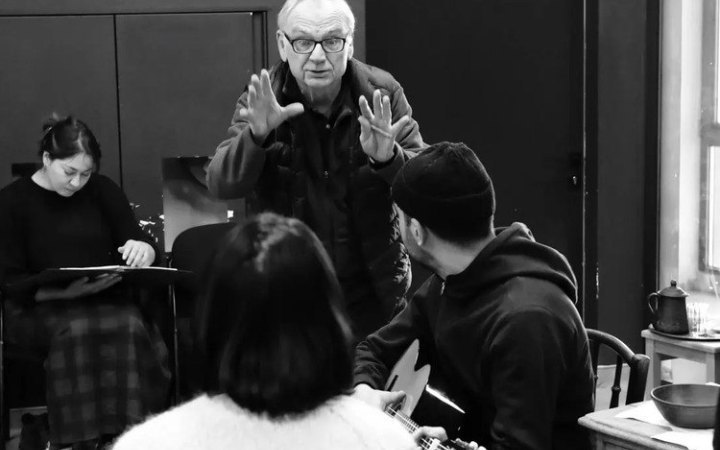 The rehearsal of the play