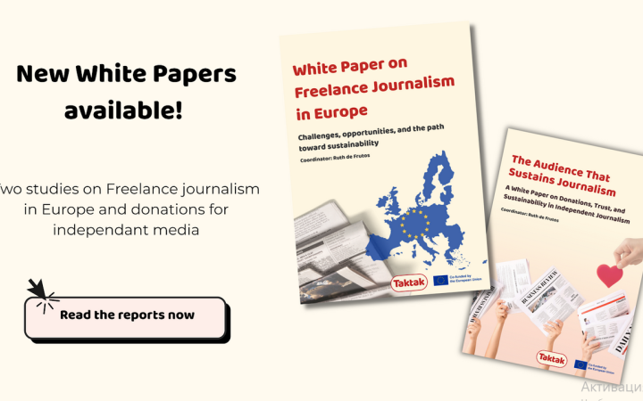 Taktak analytical reports on freelance journalism