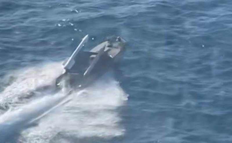 <i>Magura</i> marine drone with launcher for R-73 missiles, 6 May, 2024.