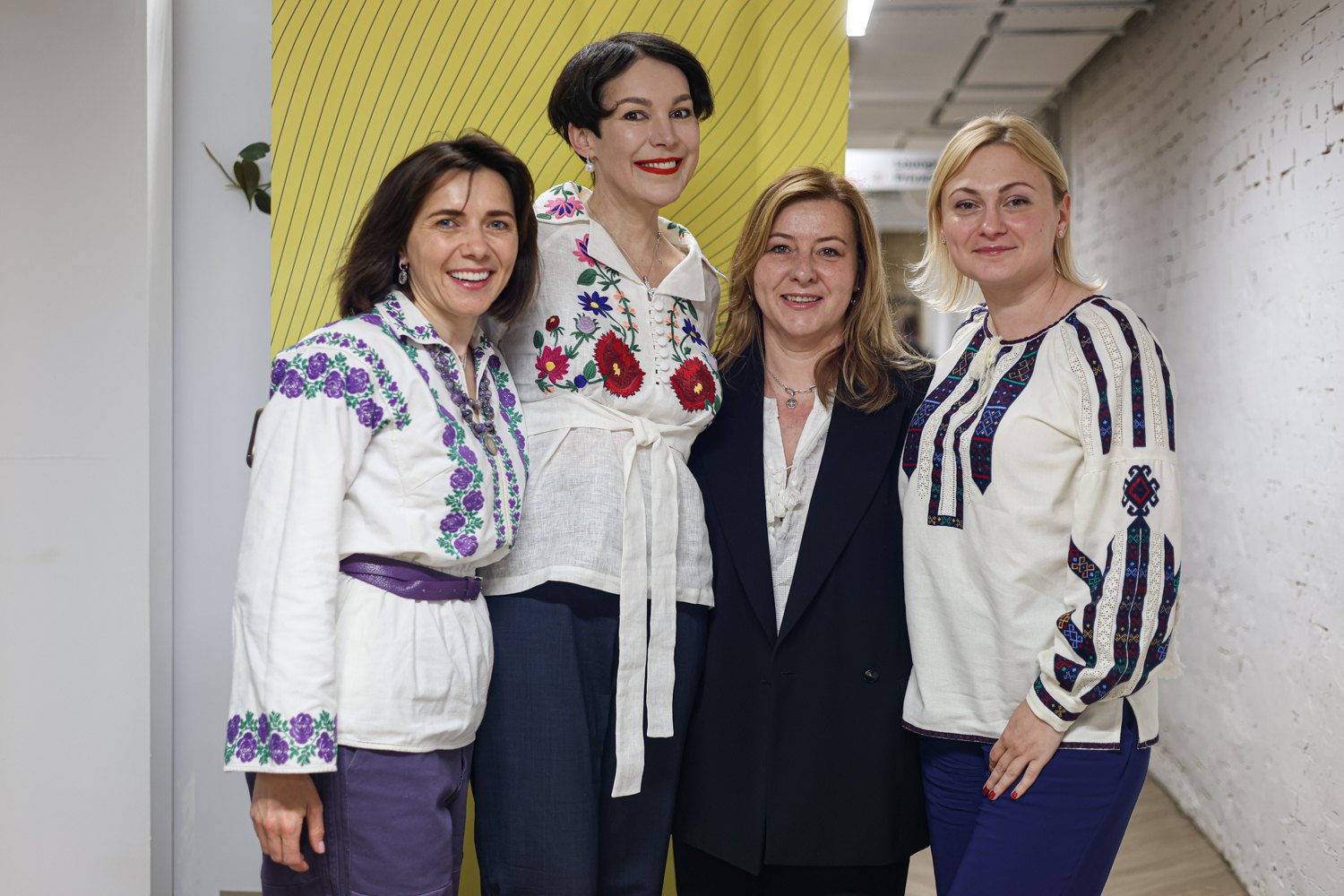 From left to right: Nataliya Mykolska, executive director of Diia.City United, Sonya Koshkina, editor-in-chief of LB.ua, author of the publication Censor Tetyana Nikolayenko, and MP Yevheniya Kravchuk