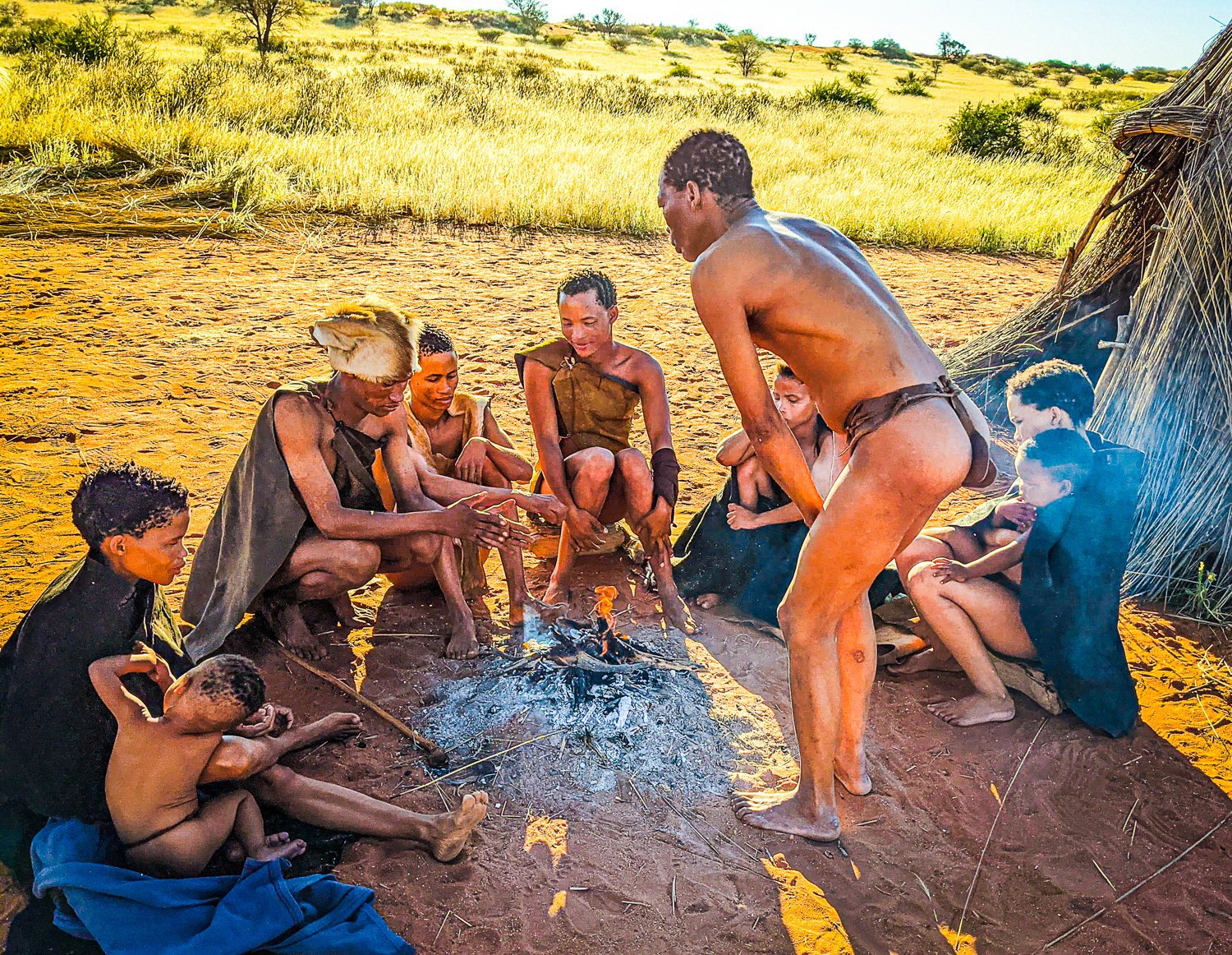 Modern representatives of local tribes.