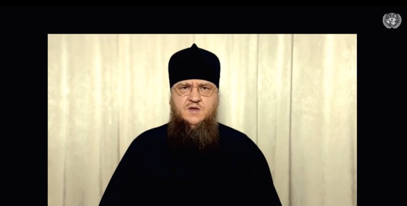 Video message of the defendant Metropolitan Feodosiy of Cherkasy to the UN Council, October 2025.