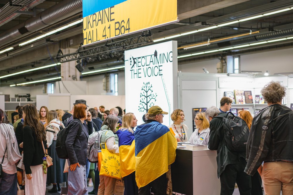 The Ukrainian stand at the 2024 Frankfurt Book Fair