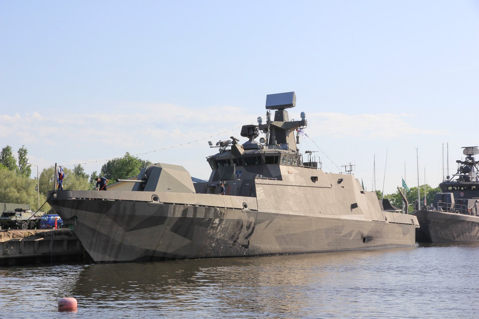 Modernised missile boats of the <i>Hamina</i> class. Finland will attract a missile boat in the <i>Baltic Sentry</i> mission