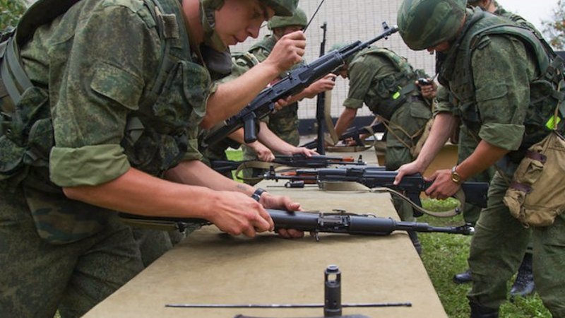 Military exercises in the Kaliningrad Region.