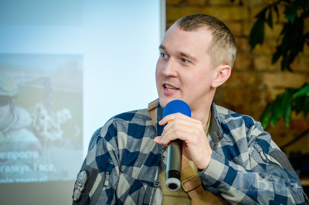 Yuriy Hudymenko, a serviceman of the Armed Forces of Ukraine, a social activist and leader of the Democratic Axe party 