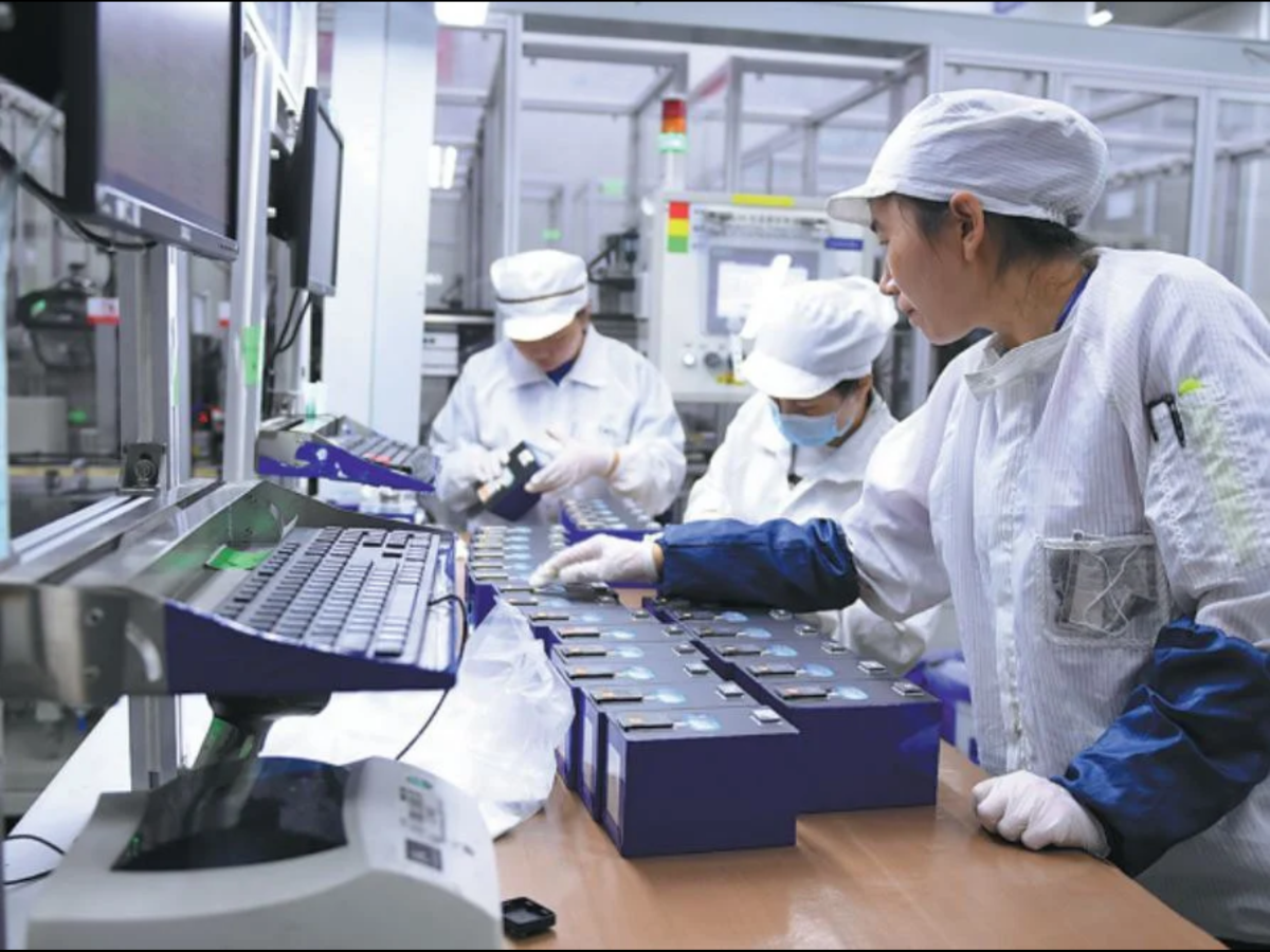 Lithium battery production in China