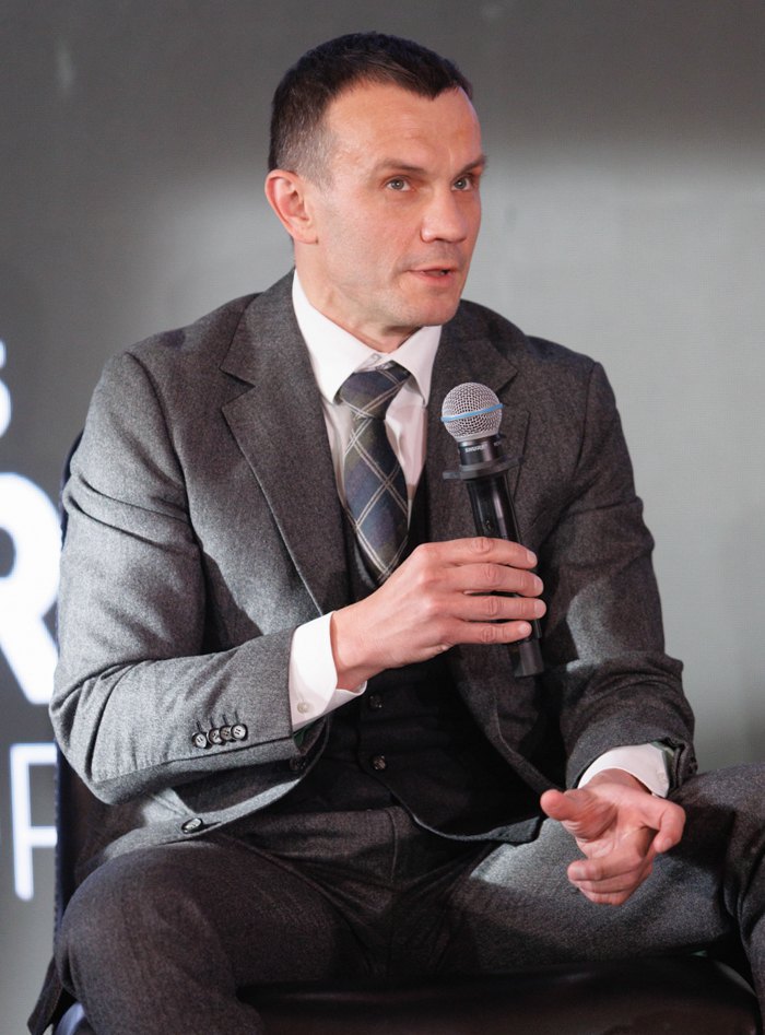  Serhiy Ustenko during his speech