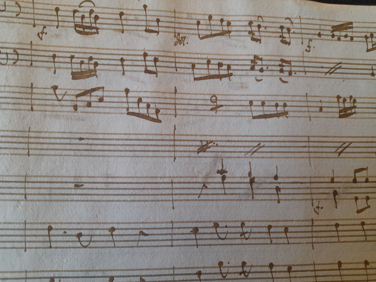 Manuscript of the score of Creonte