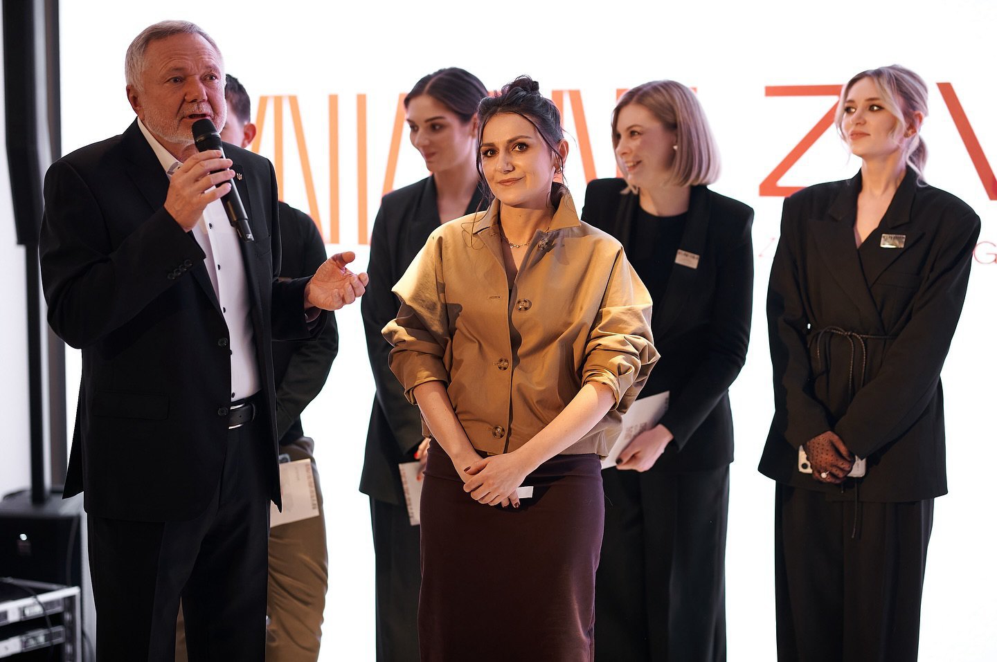Zinoviy Kozytskyy during the opening of ZENYK Art Gallery in Lviv.