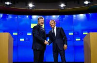 Poroshenko, Tusk discuss EU-Ukraine agenda