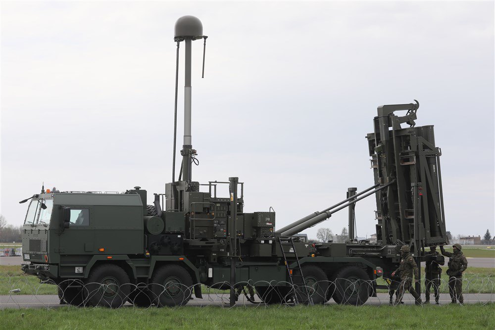 The MIM-104A Patriot anti-aircraft missile system.
