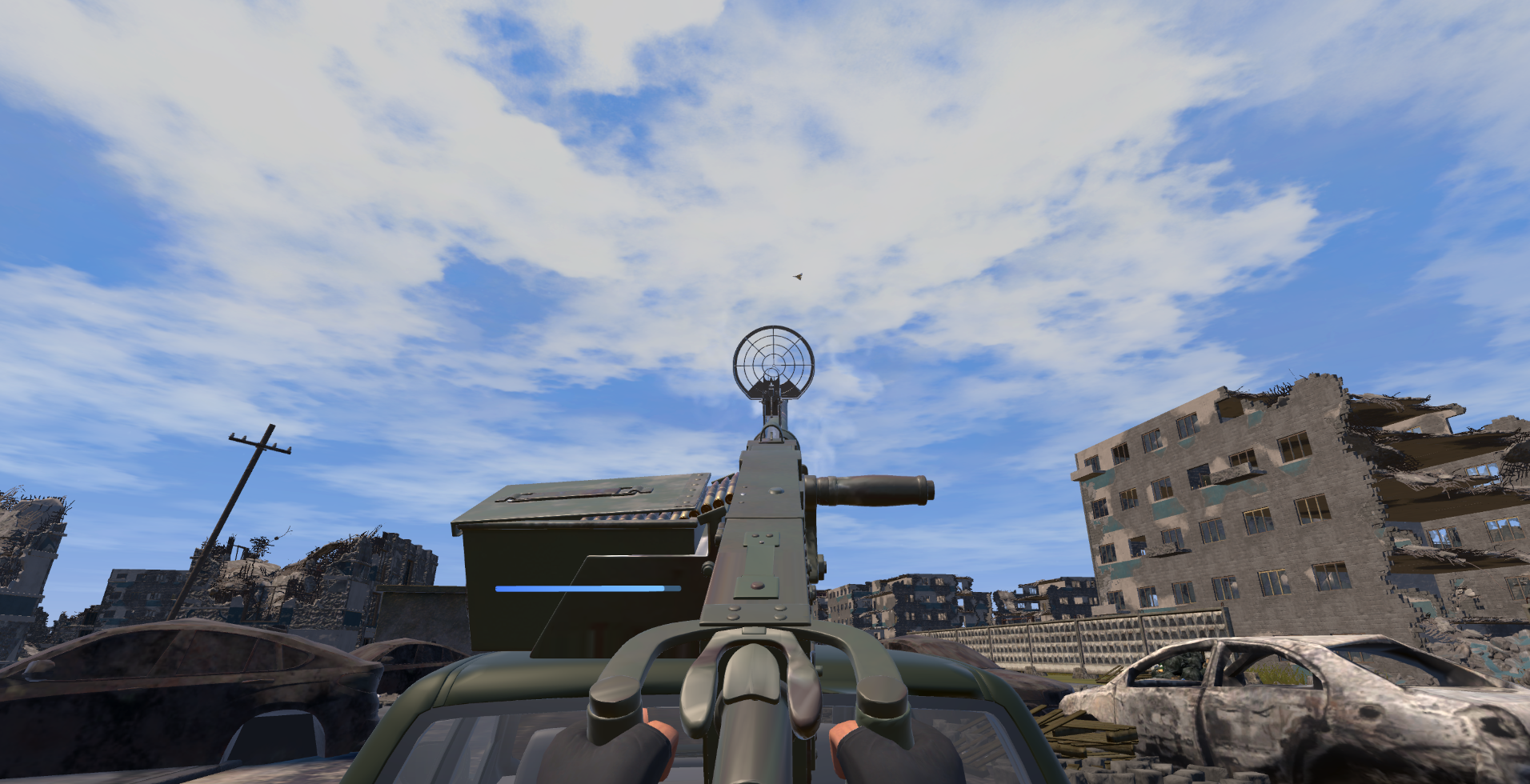 What a person sees at the console