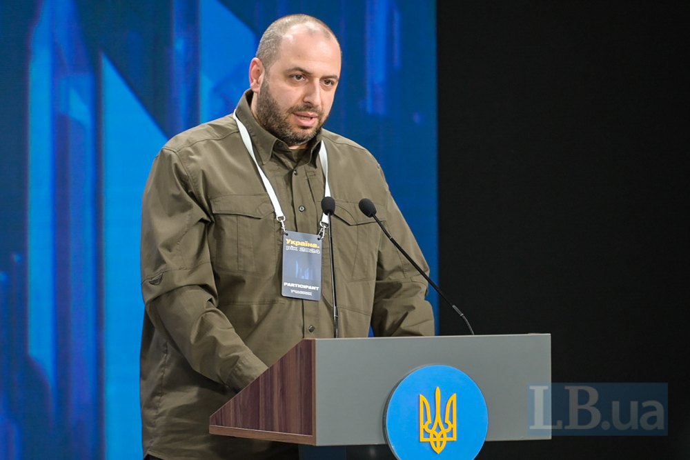 Defence Minister Rustem Umerov during the Defence forum in Kyiv