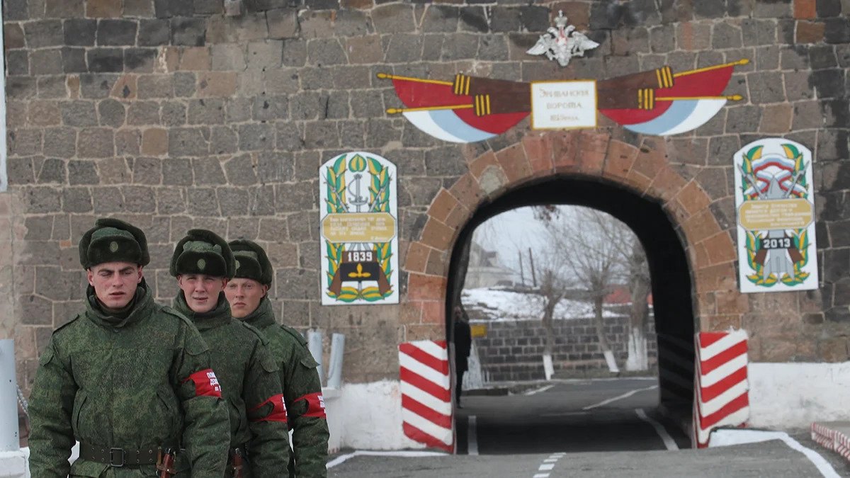 102nd Russian military base in Gyumri, Armenia, deployed since 1995.
