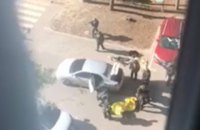 In Kyiv, saboteurs have captured and may drive the Ukrainian National police cars