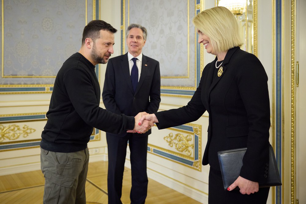  President greets U.S. Ambassador to Ukraine Bridget Brink during the meeting