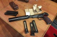 SBU confiscates pistol with silencer from Communist leader