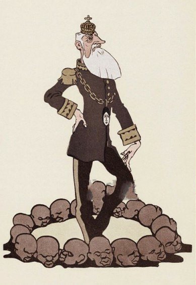 King Leopold II. German political caricature