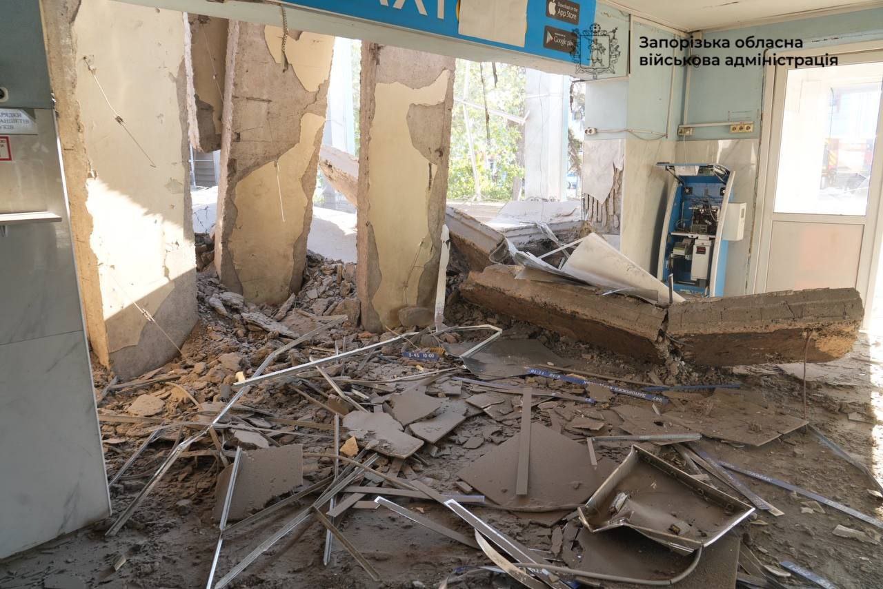 Consequences of the Russian strike on Zaporizhzhya 