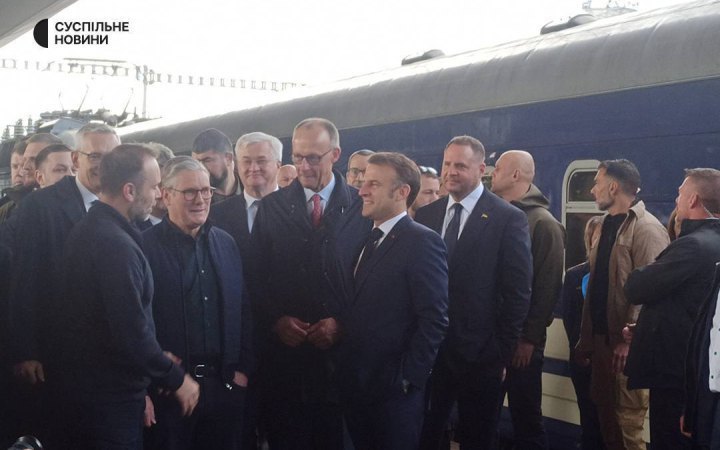Tusk, Macron, Merz and Starmer arrive in Kyiv for meeting of Coalition of the willing