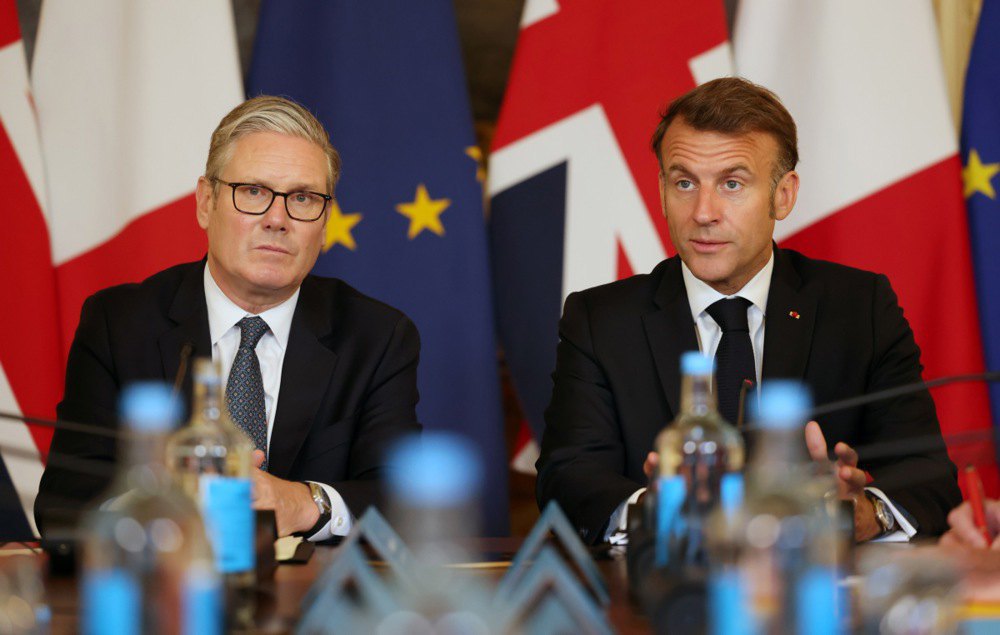 The leaders of the United Kingdom and France, Keir Starmer and Emmanuel Macron