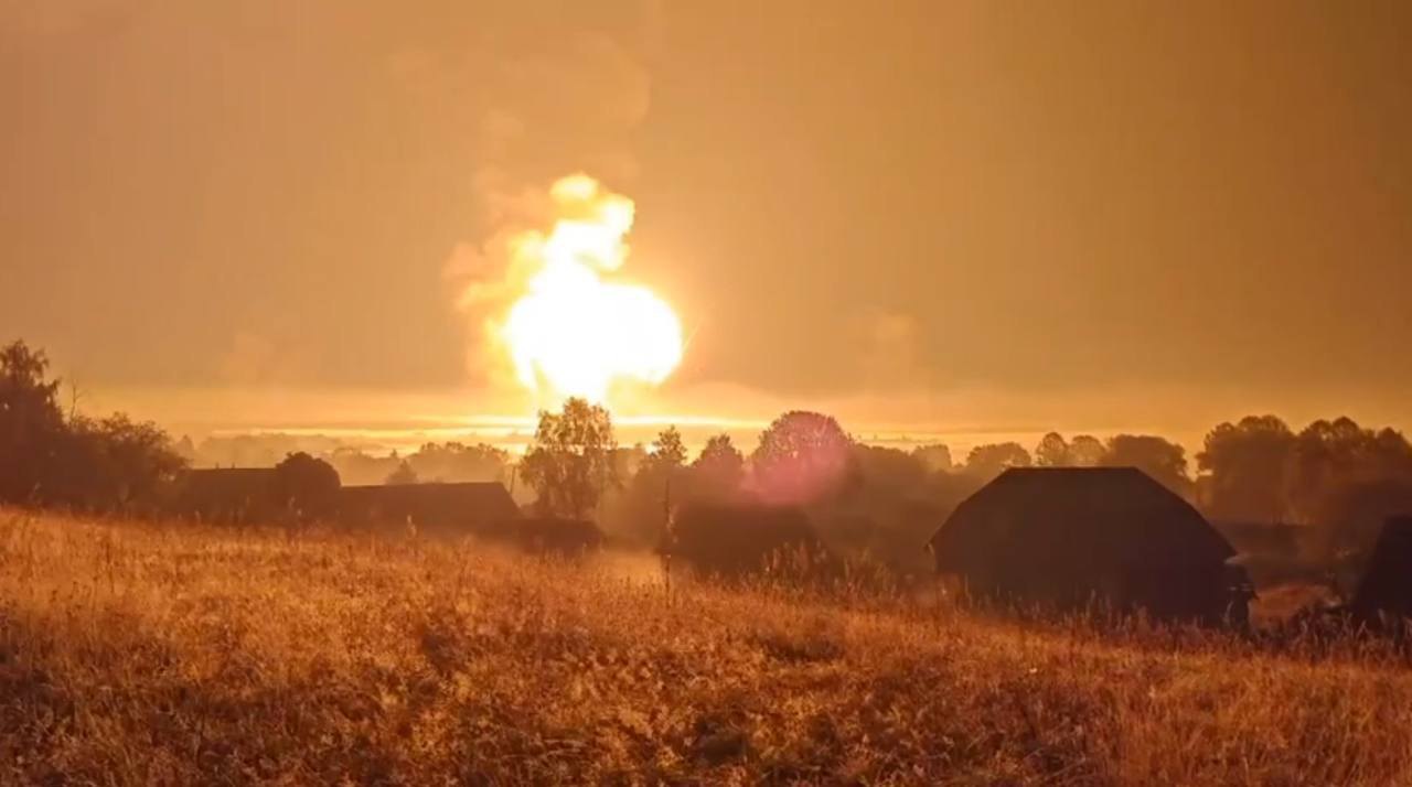 Consequences of the Ukrainian Armed Forces attack on warehouses in Toropets, where the Russians kept rockets, mines, PTRK and FABs.