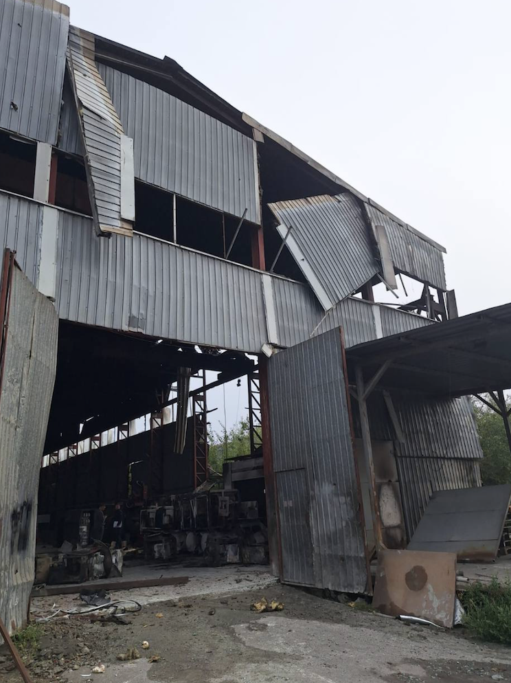 Damage to the plant in Lviv