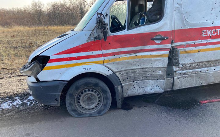 Russians attack ambulance with drone in Kupyansk, medics injured  