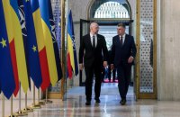 PM Shmyhal in Romania arranges for transit of Ukrainian goods
