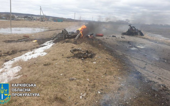 Russian troops kill couple by shelling car in Kharkiv Region