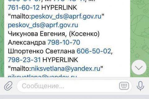 Ukrainian cyberforces hacked telephone directory of Russian state leaders