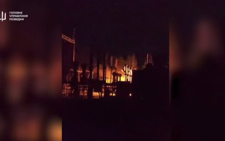 DIU: Substation in Bryansk burned down at night, de-energised aggressor's military facilities