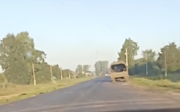 Russians release video of destroyed military convoy in Kursk Region (updated)