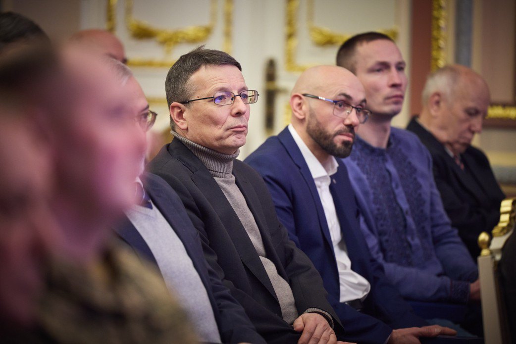 Ukrainian scientists and developers during the award ceremony