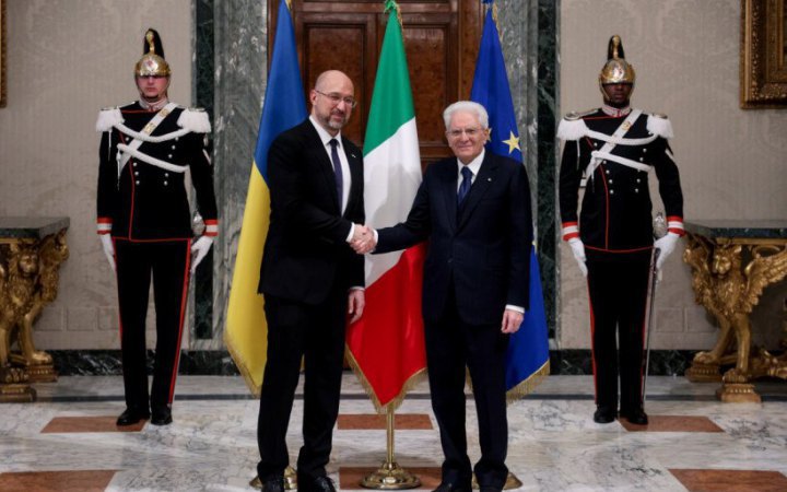 Ukrainian premier meets Italian president
